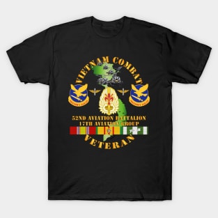 Vietnam Combat Vet  - 52nd Aviation Bn - 17th Aviation Group w VN SVC T-Shirt